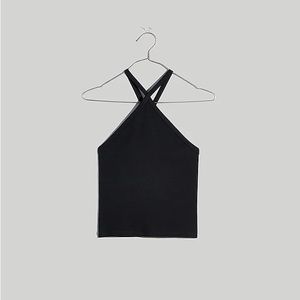 MADEWELL Brightside Halter Crop Tank Top